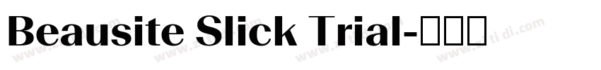 Beausite Slick Trial字体转换